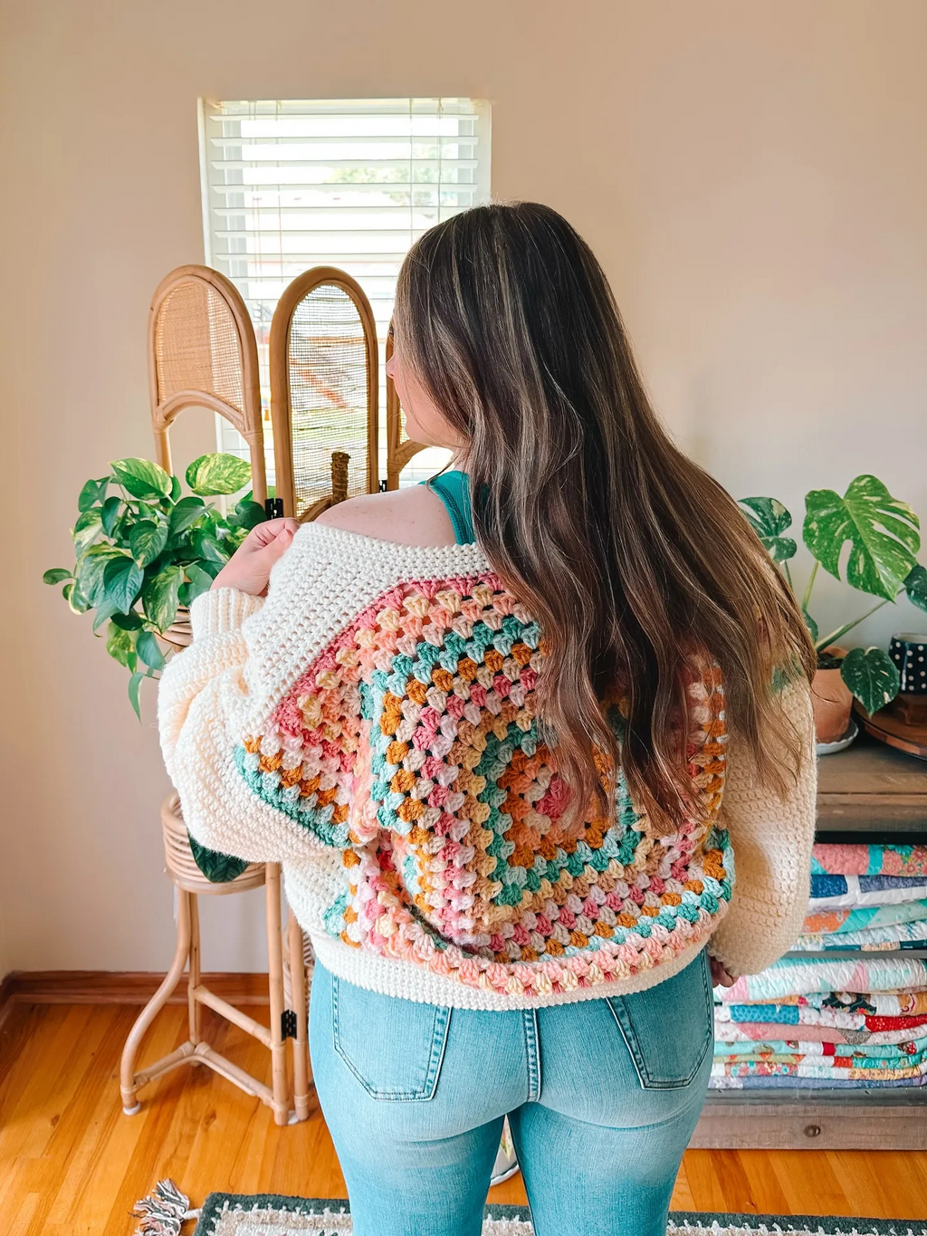 Jovie Crochet Cardigan Pattern (PDF Tutorial, Kids to Adult Sizes)