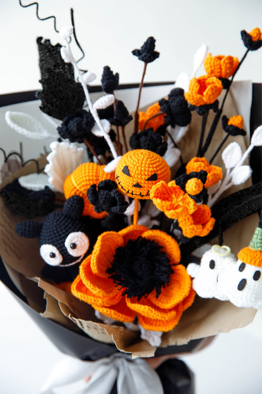 🎃 Spooky Halloween Crochet Bouquet Pattern Bundle (Digital PDF)
