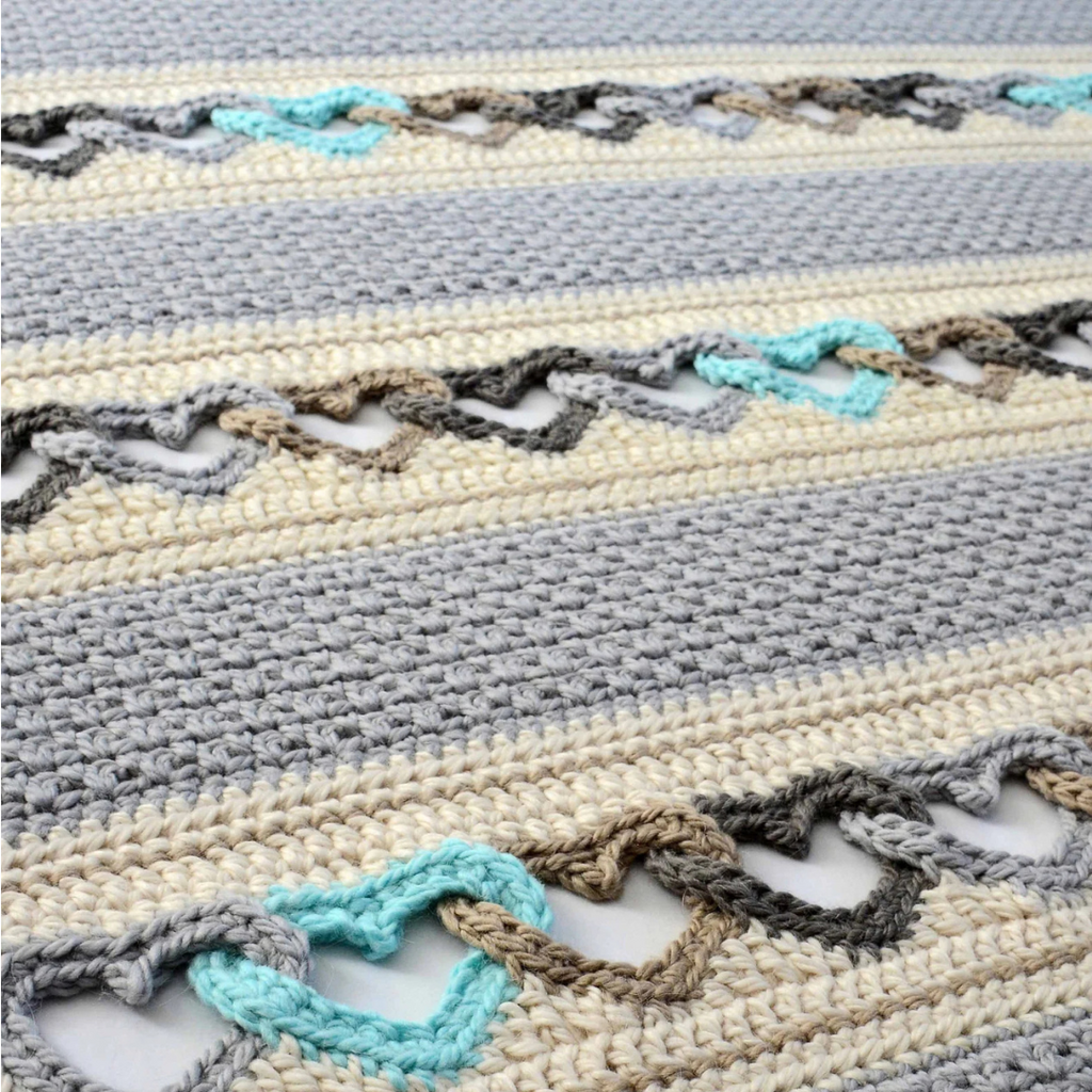 Häkelmuster – Mit ganzem Herzen - Herz-Afghan-Muster