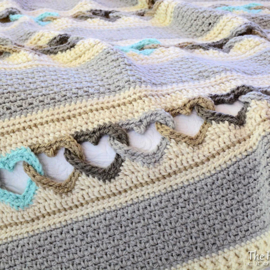 Häkelmuster – Mit ganzem Herzen - Herz-Afghan-Muster