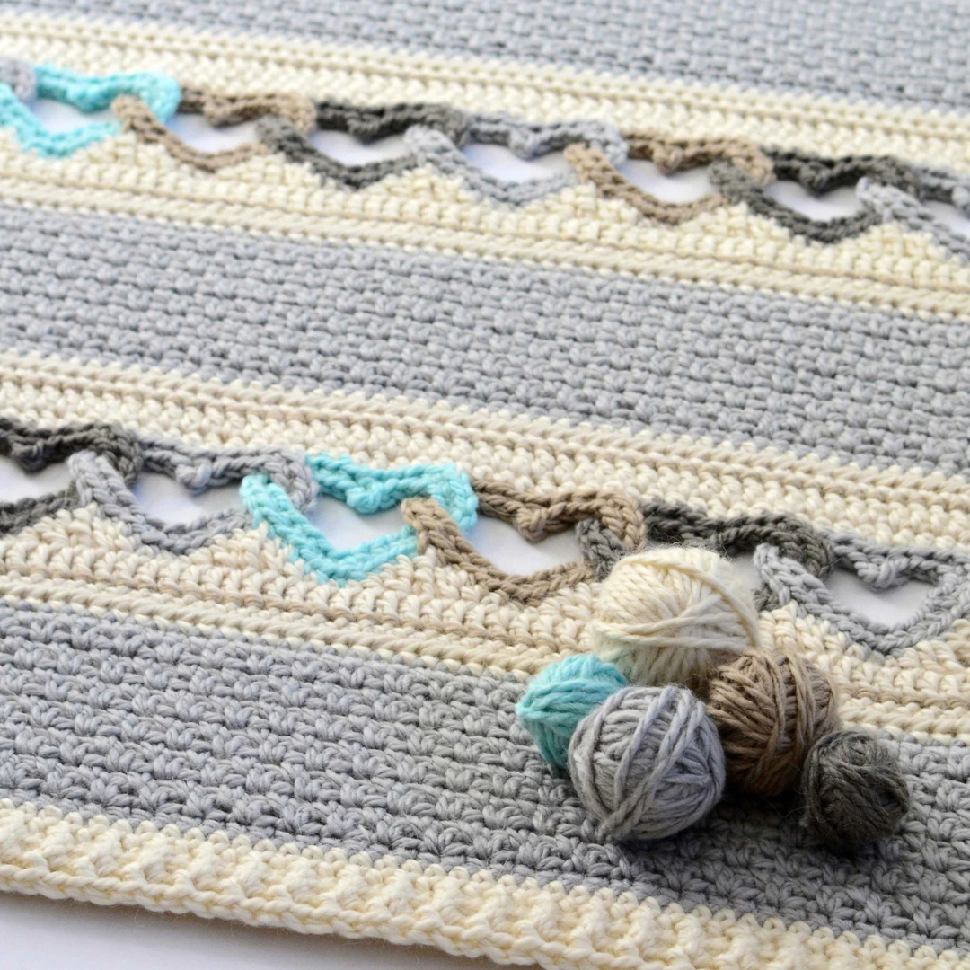 Häkelmuster – Mit ganzem Herzen - Herz-Afghan-Muster